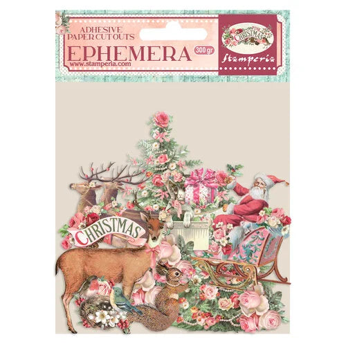 Stamperia - Pink Christmas Ephemera