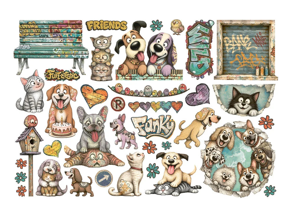 Stamperia Furry Friends 2 Ephemera
