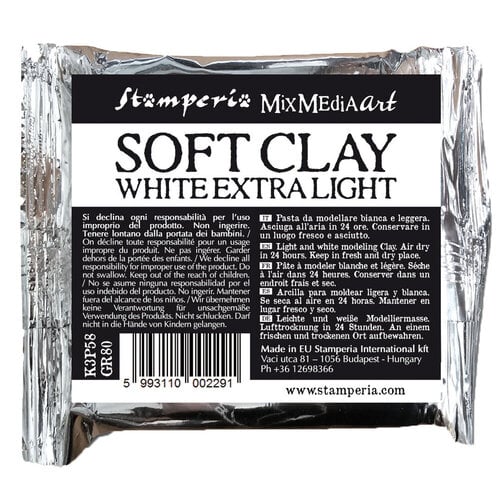 Stamperia - Soft Clay, White