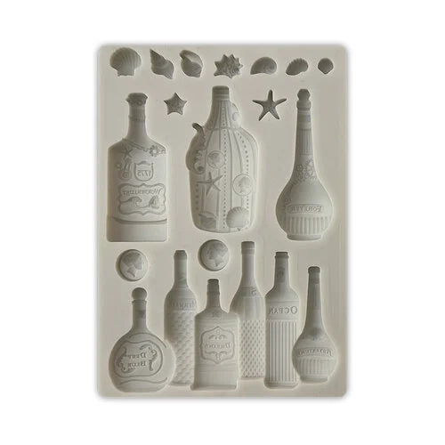 Stamperia : Song Of The Sea -  Silicon Mould - Bottles  (4.13x5.83")