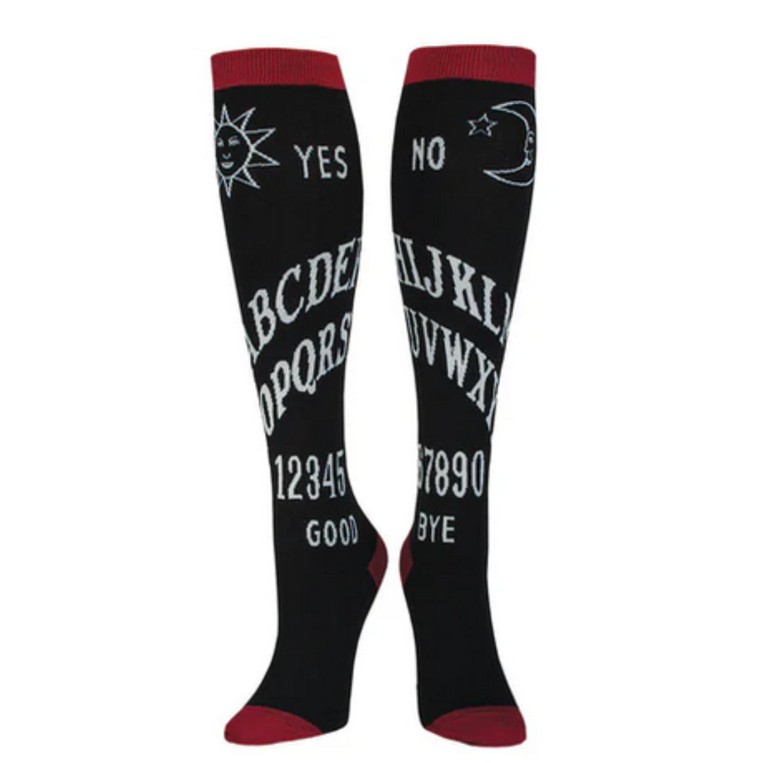 Womens Spirit Board Black Knee High Sock