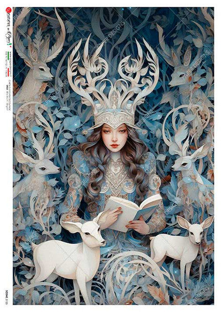 Paper Designs - The Queen of Winter A4 Rice Paper