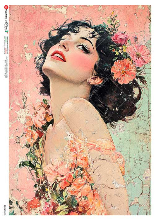 Paper Designs A4 Spring Portrait III Rice Paper