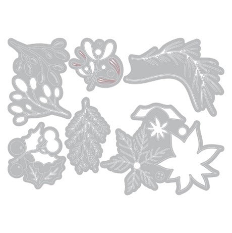Sizzix - Thinlit Die Set Large - Funky Festive 6 pk