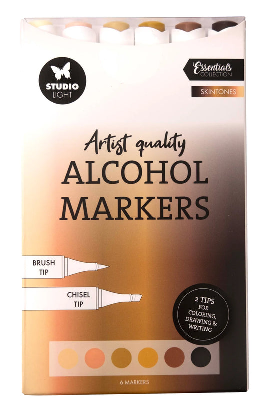 Studio Light - Alcohol Markers - Skintones 6pcs