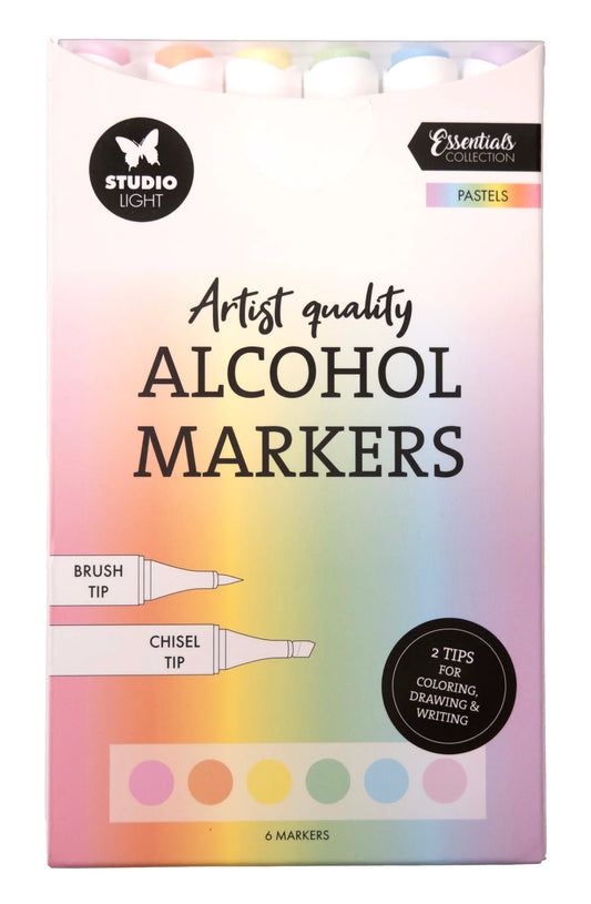 Studio Light - Alcohol Markers - Pastels 6pcs