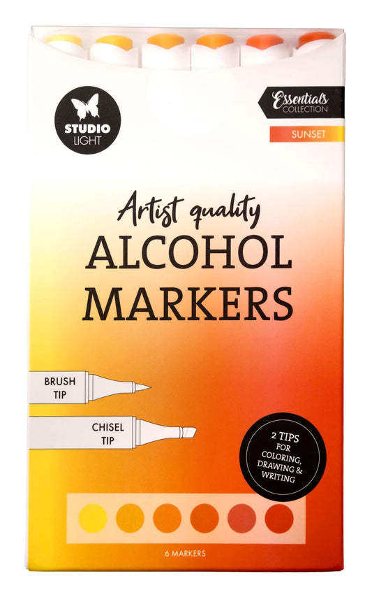 Studio Light - Alcohol Markers - Sunset 6pcs