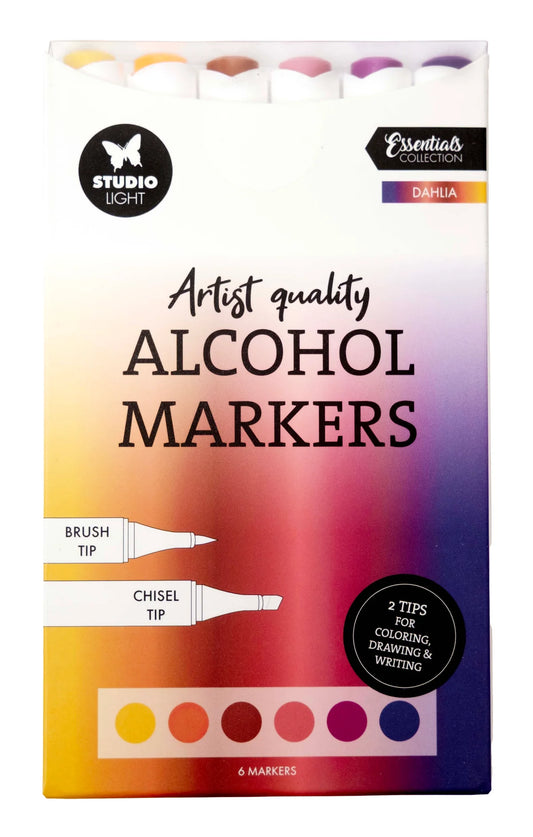 Studio Light - Alcohol Markers - Dahlia 6pcs