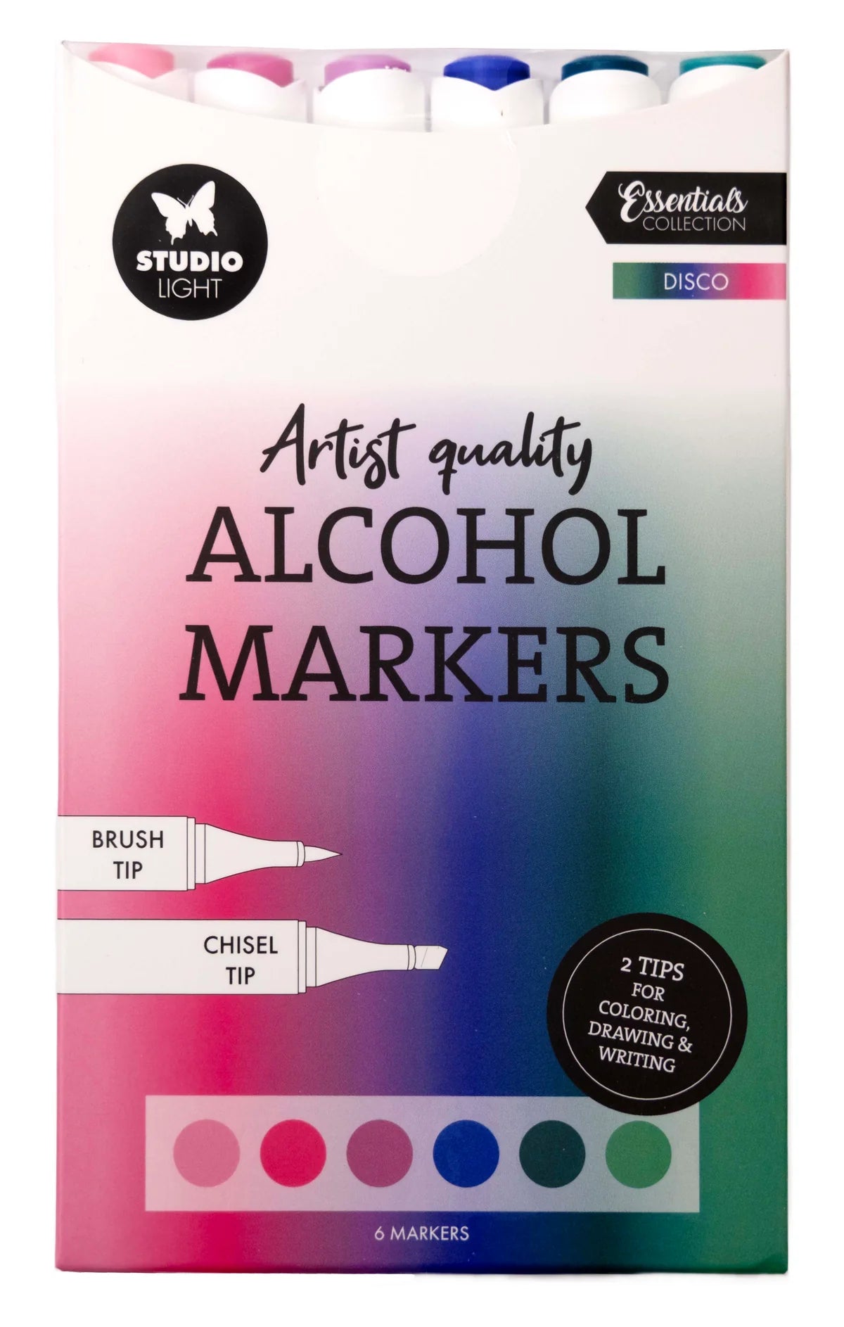 Studio Light - Alcohol Markers - Disco 6pcs