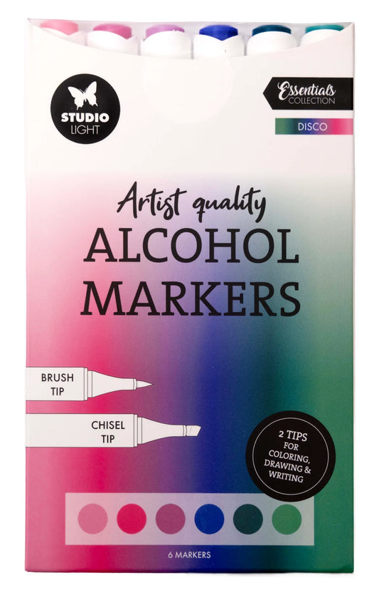 Studio Light - Alcohol Markers - Disco 6pcs