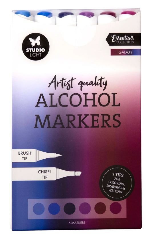 Studio Light - Alcohol Markers - Galaxy 6pcs