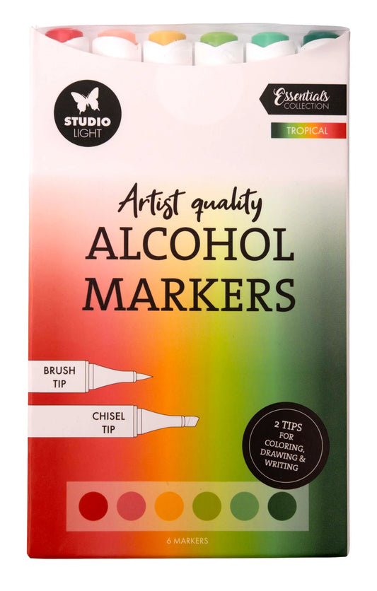 Studio Light - Alcohol Markers - Tropical 6pcs