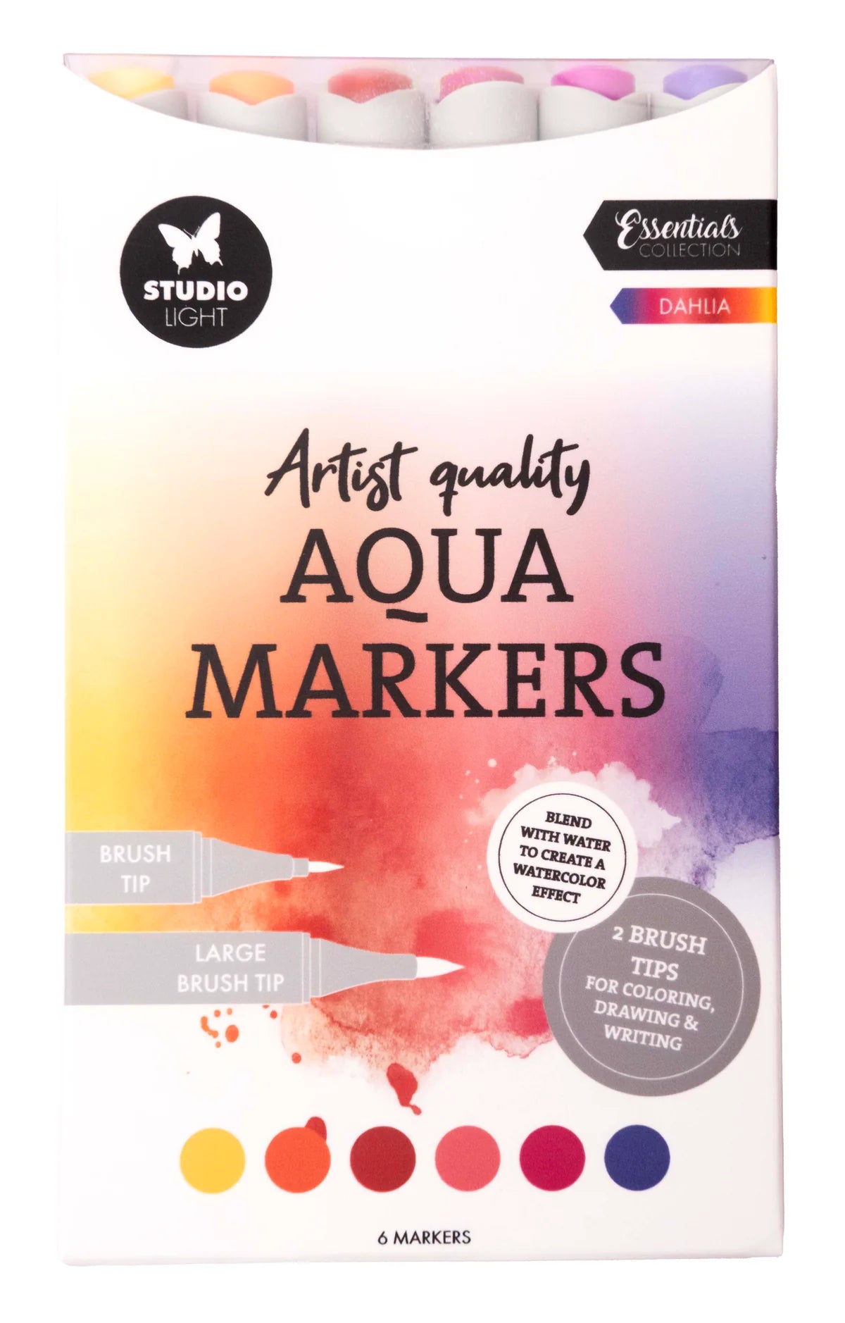 Studio Light - Aqua Markers - Dahlia 6pcs