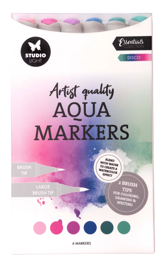 Studio Light - Aqua Markers - Disco 6pcs