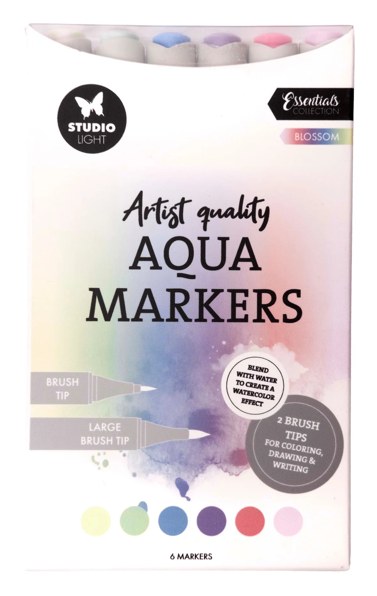 Studio Light - Aqua Markers - Blossom 6pcs