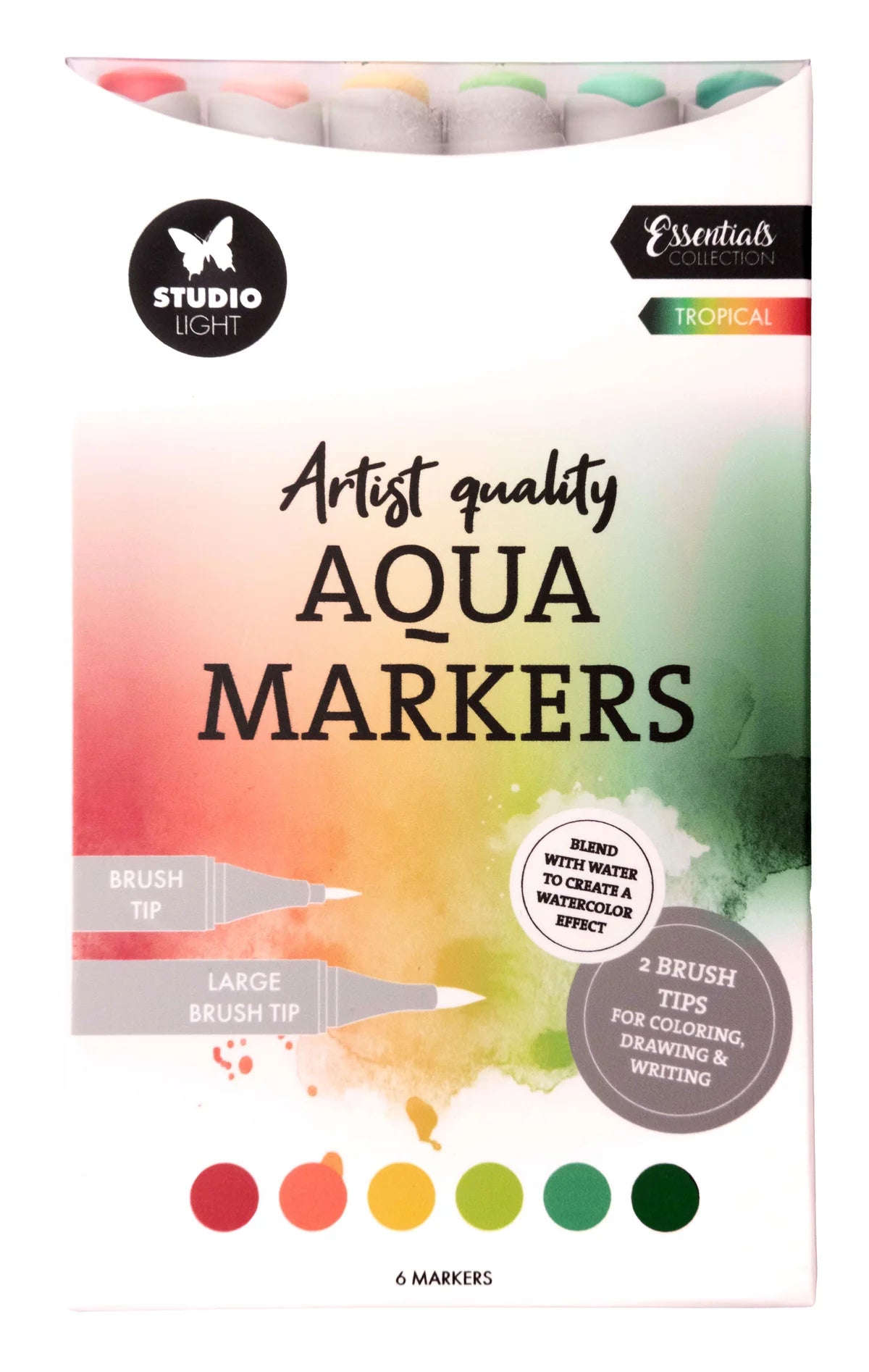Studio Light - Aqua Markers - Tropical 6pcs