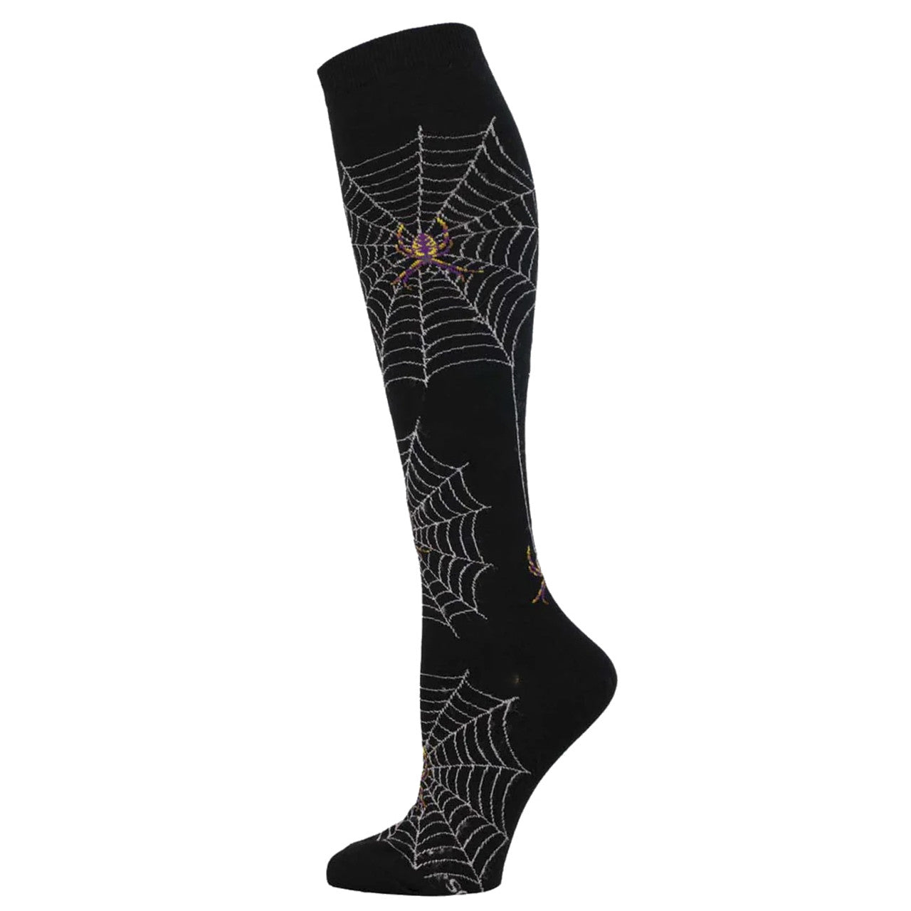 Womens Spider Webs Knee high Sock