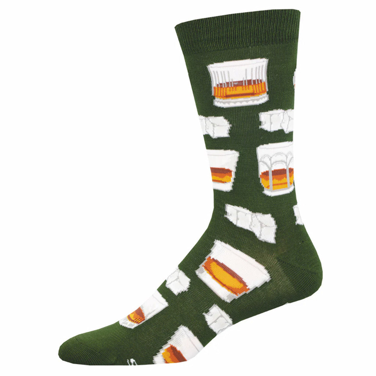 Men's Bamboo Blend Crew Socks Whiskey Business