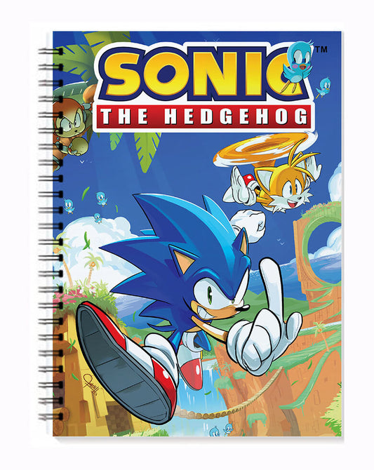 Sonic The Hedgehog Spiral Notebook