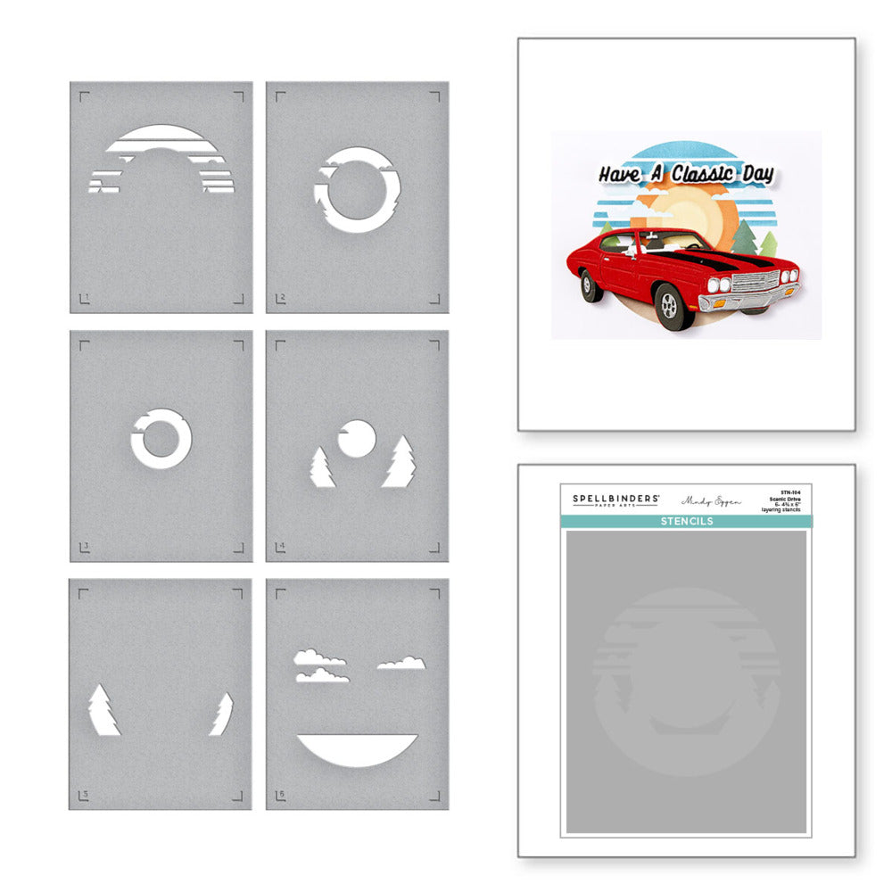 Spellbinders - Stencil Scenic Drive, Classic Road Legends