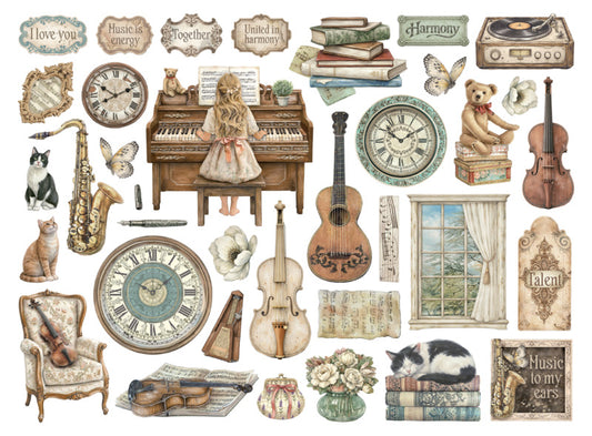 Stamperia Die Cuts Symphony