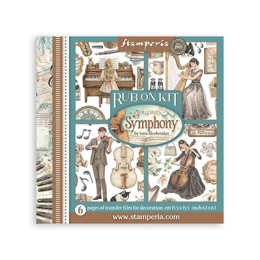 Stamperia Rub on Kit Symphony