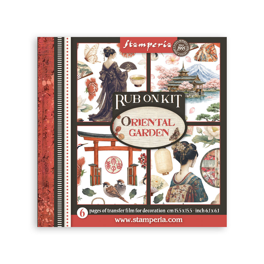 Stamperia Rub on Kit Oriental Garden