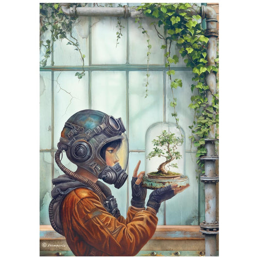 Stamperia A New Beginning - Terrarium A4 Rice Paper