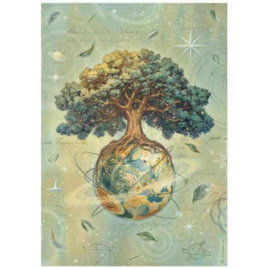 Stamperia A New Beginning - The World Tree A4 Rice Paper