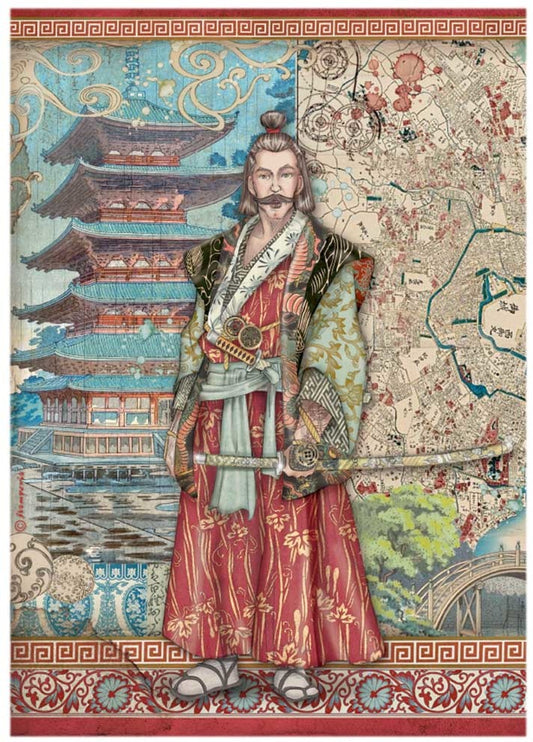 A4 Rice Paper Sir Vagabond in Japan Samurai