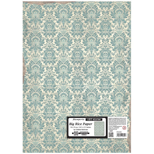 Stamperia - Art Stories - Big Rice Paper - Damask Pattern