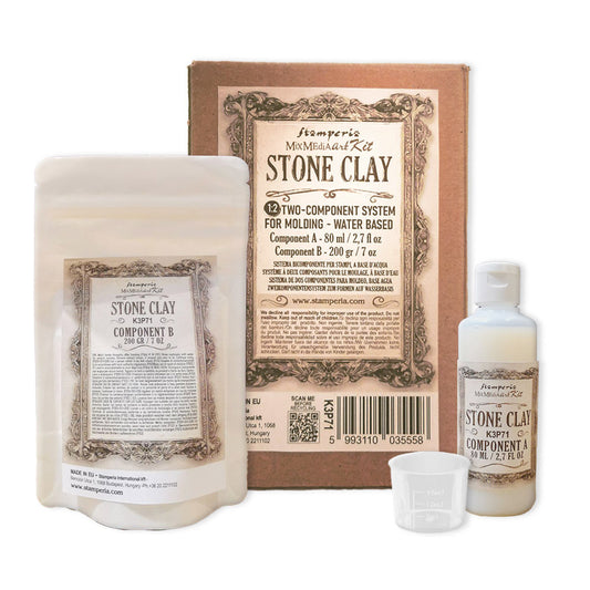 Stamperia Mixed Media Art Stone Clay 2 Component Moulding Sy