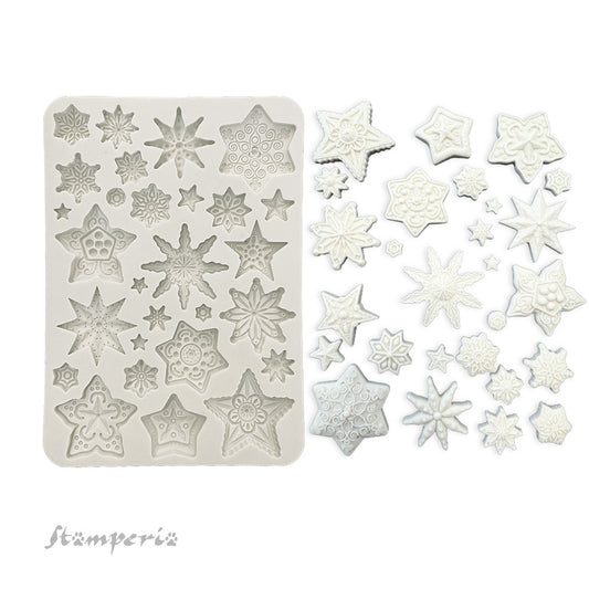 Stamperia - Gearing Up for Christmas - Stars Mould