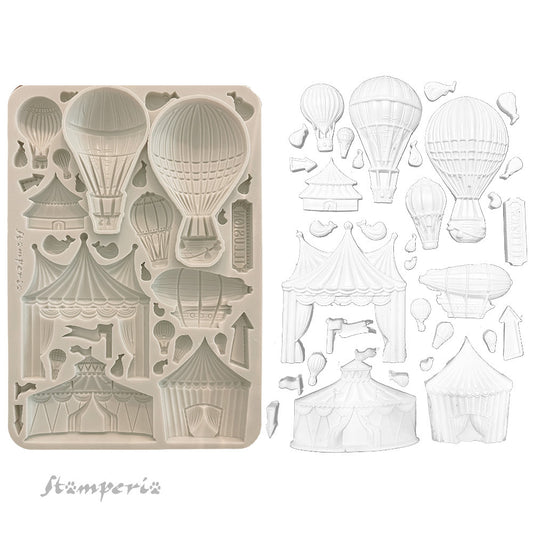 Stamperis - Alice in Christmas - Circus and Air Balloons Mould