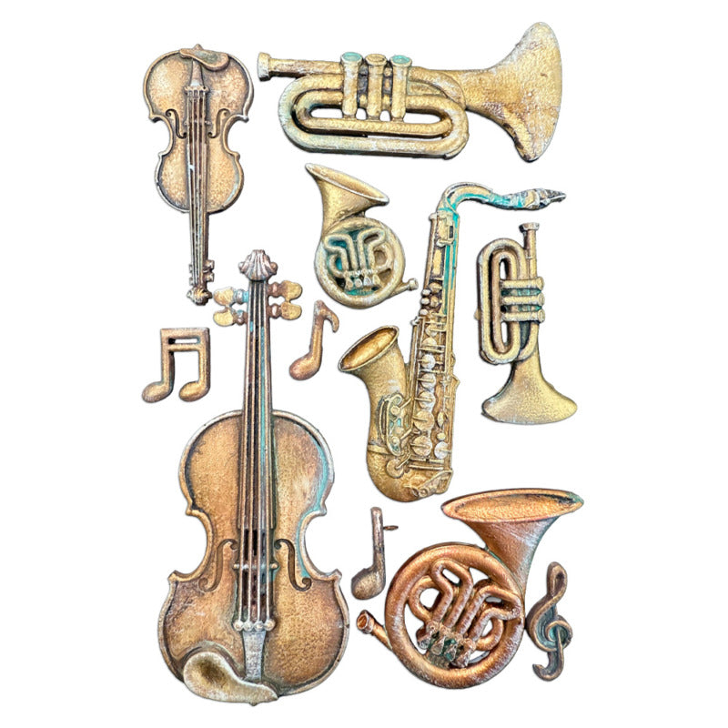 Stamperia A5 Silicone Mould Musical Instruments