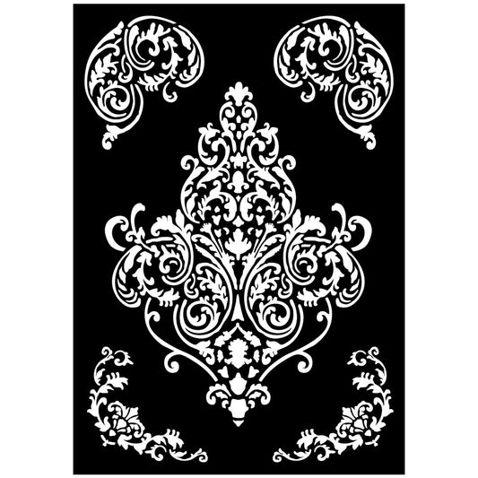 Stamperia - Art Stories - A3 Stencil - Frieze and Corners