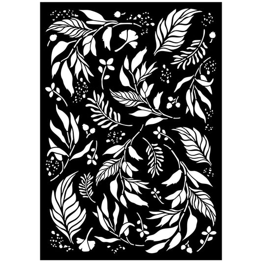 Stamperia- Art Stories - A3 Media Stencil - Leaves
