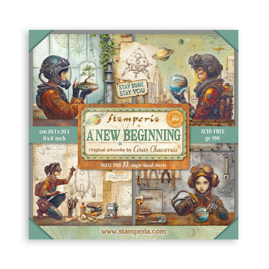 Stamperia A New Beginning Maxi Pad 8x8