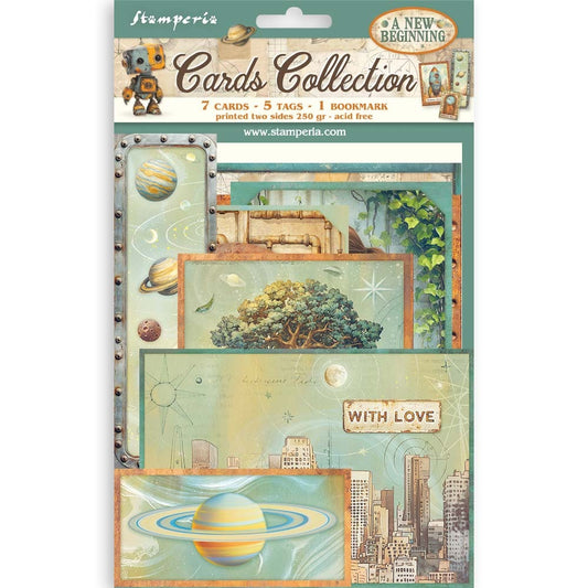 Stamperia  A New Beginning Cards  Collection