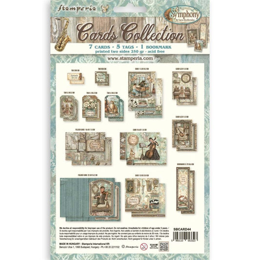 Stamperia Cards Collection Symphony