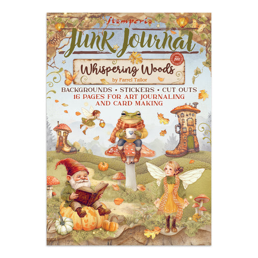 Stamperia - Whispering Woods - Junk Journal Backgrounds + Stickers + Cut Outs
