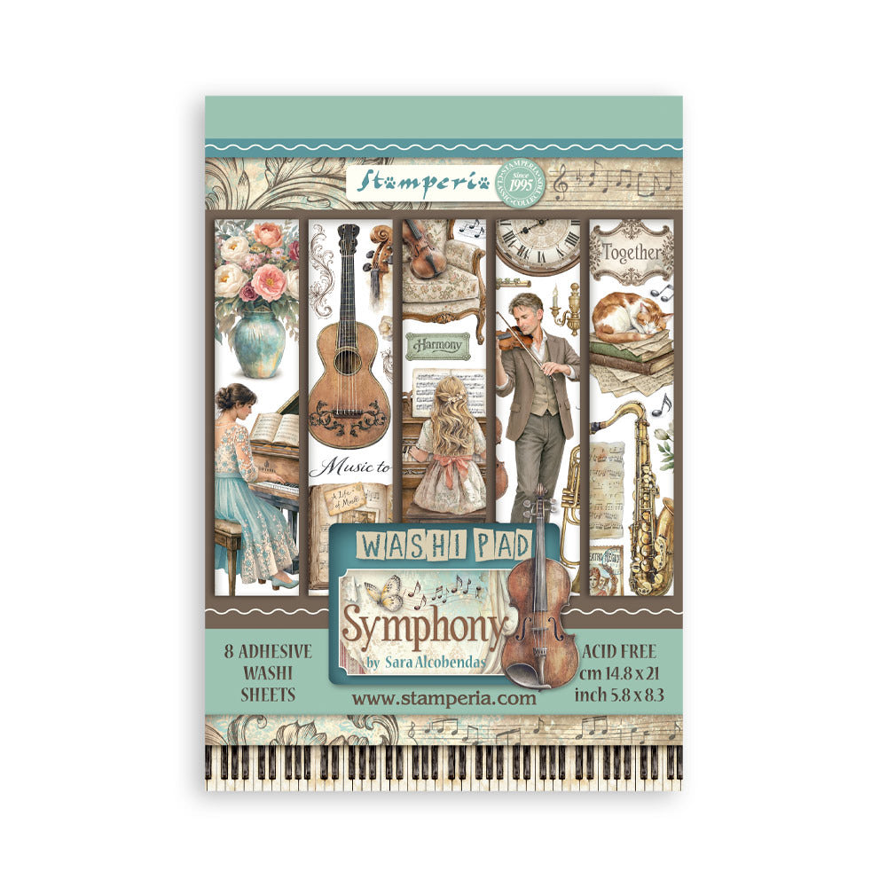 Stamperia A5 Washi Pad Symphony