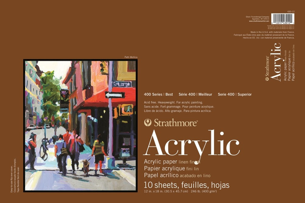 Strathmore 400 Series Acrylic Pad 12x18"