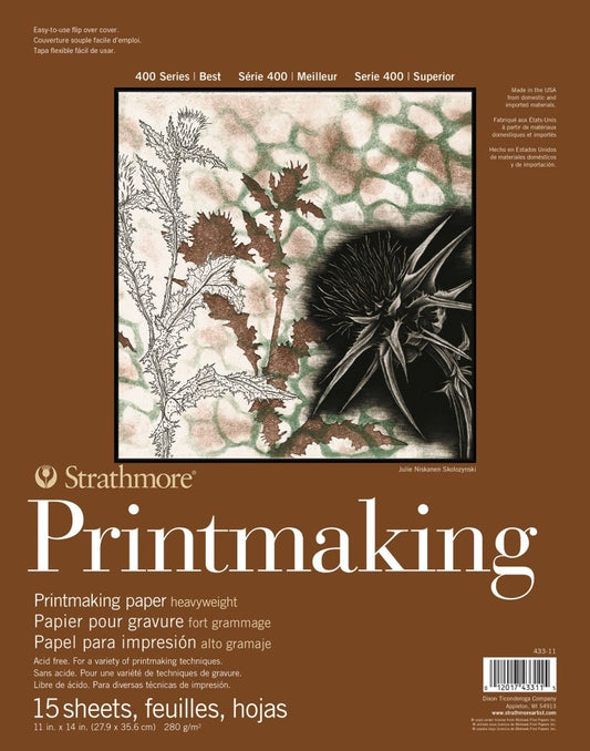 Strathmore 400 Series Heavyweight Printmaking Pad 11x14"