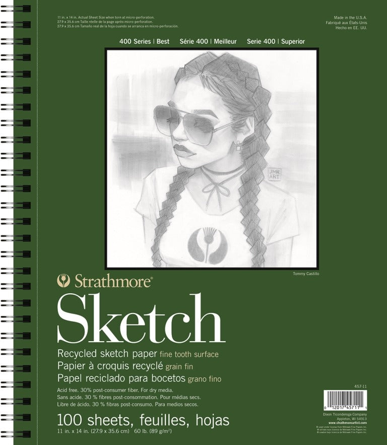 Strathmore 400 Series Recycled Sketch Pad 11x14"