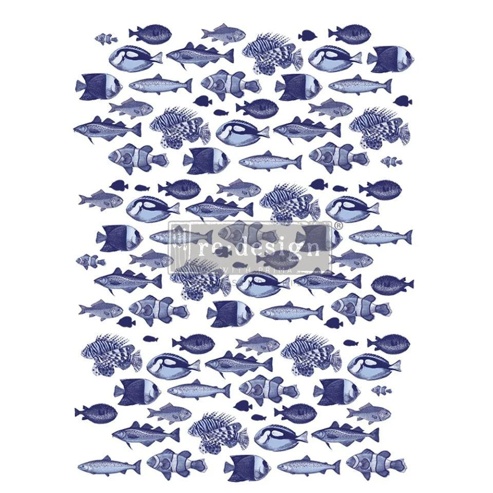 Re-Design With Prima® Decor Transfer - Saltwater Life 25x34"