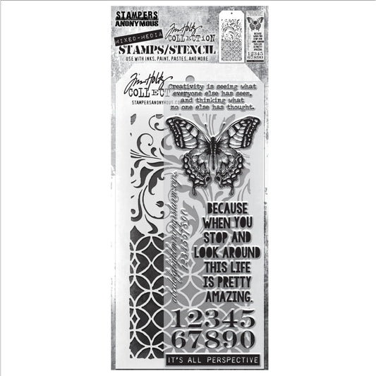 Tim Holtz Stamps/Stencil Collection #15