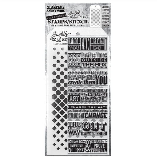 Stampers Anonymous & Tim Holtz - Mixed Media - Motivation 1