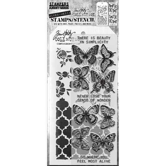 Stampers Anonymous Stamps/Stencil Set #44