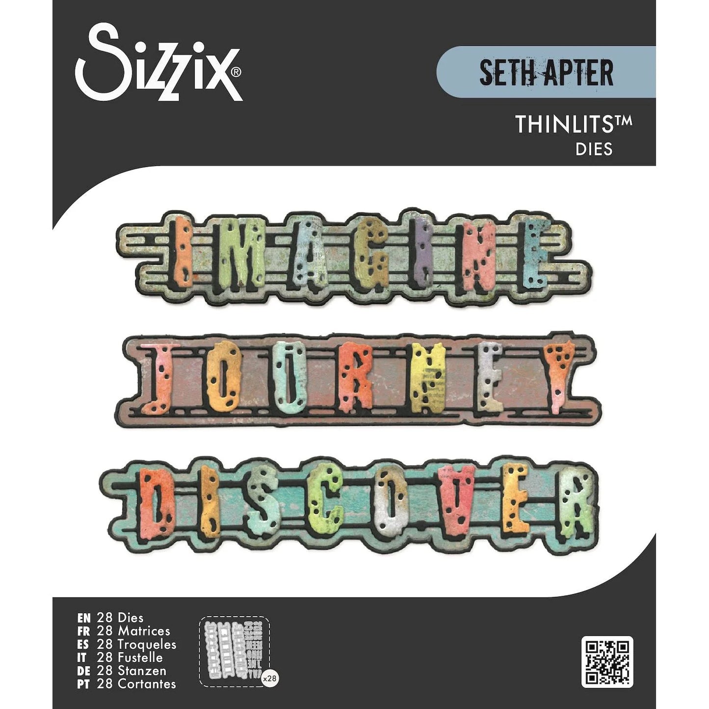 Sizzix & Tim Holtz - Thinlits Die - Words Wafers